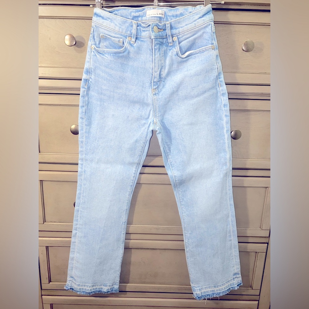 LOFT Blue Ankle Cropped Jeans